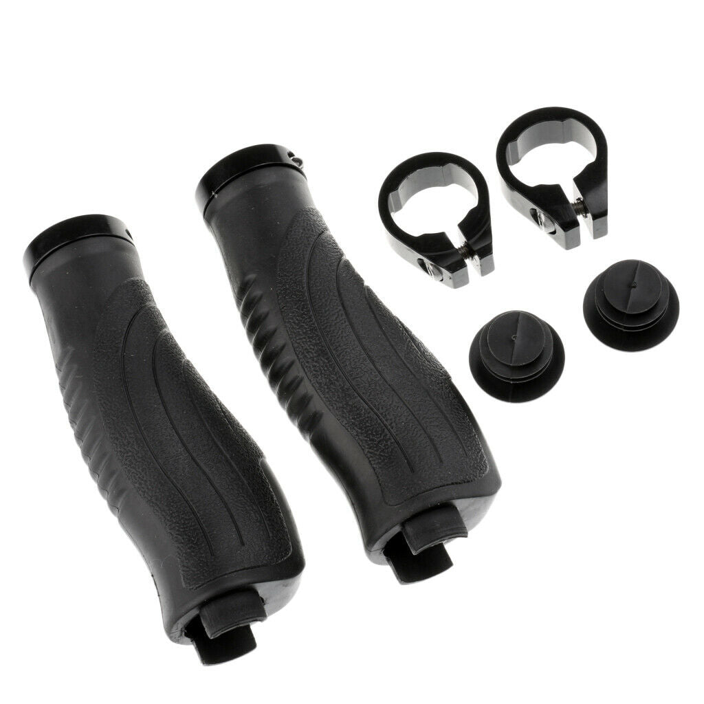 Bicycle Handlebar Bar Rubber End Grips Bicycle Set Soft Rubber Bar End Grips