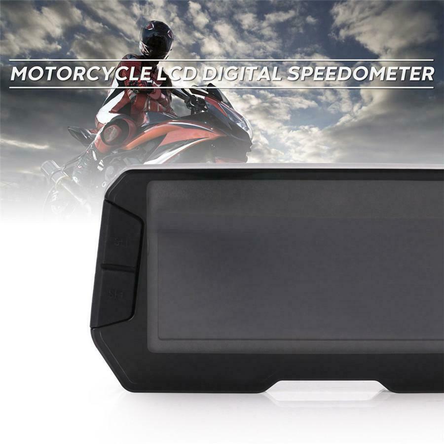 12V Motorcycle Digital Speedometer Odometer RPM Speed Fuel Gauge Universal
