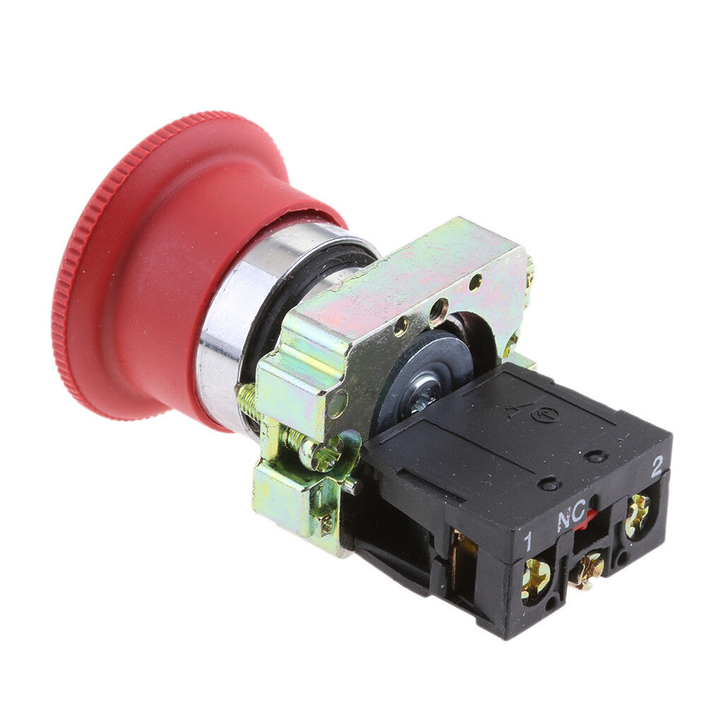 4Pack XB2-BS542 RED 2NC Emergency Latching Rotary Stop Push-button Switch