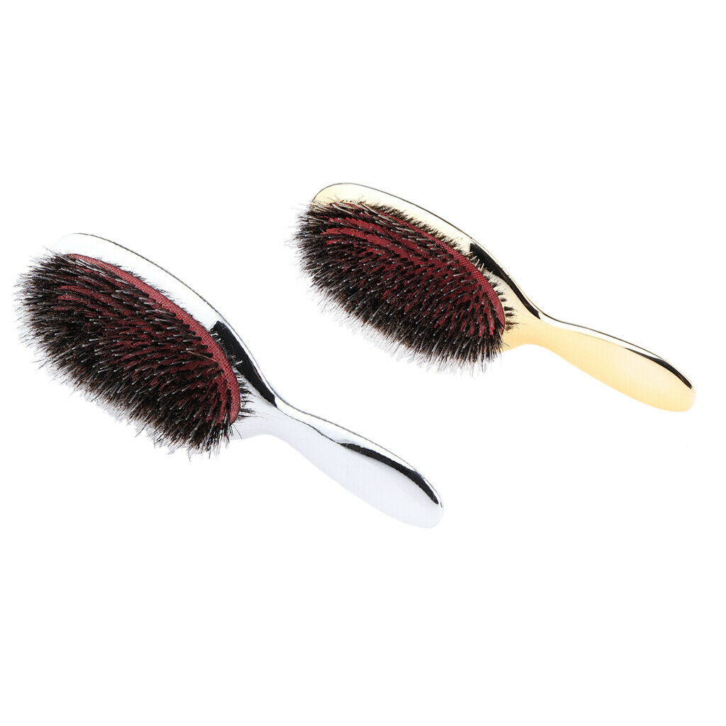 2x Boar Bristle Detangling Hair Brush for Women Thick Thin Tangled Vent