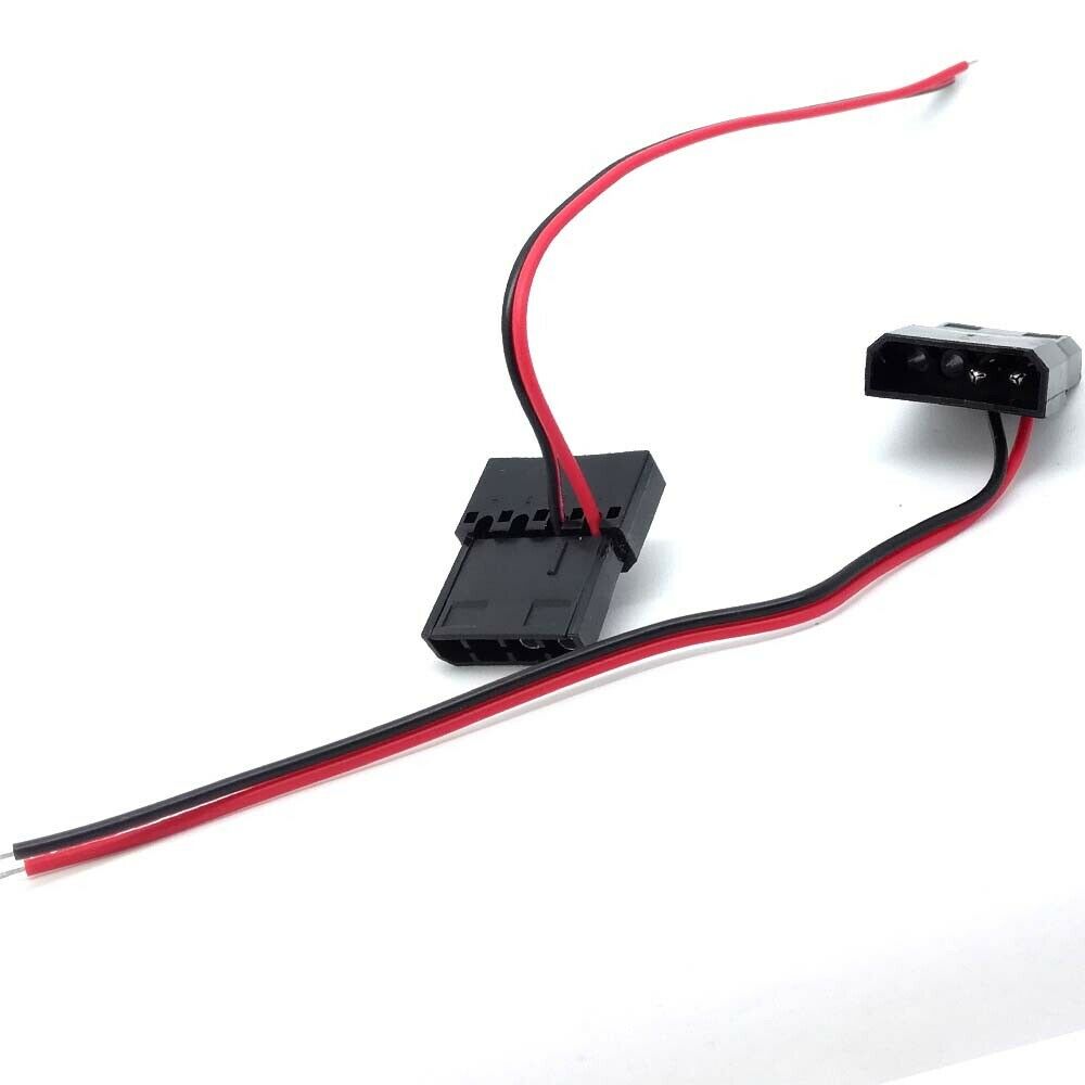 4PIN Molex to 2pin DC Power cable cord 12V/3A for LED SMD PC box 30cm