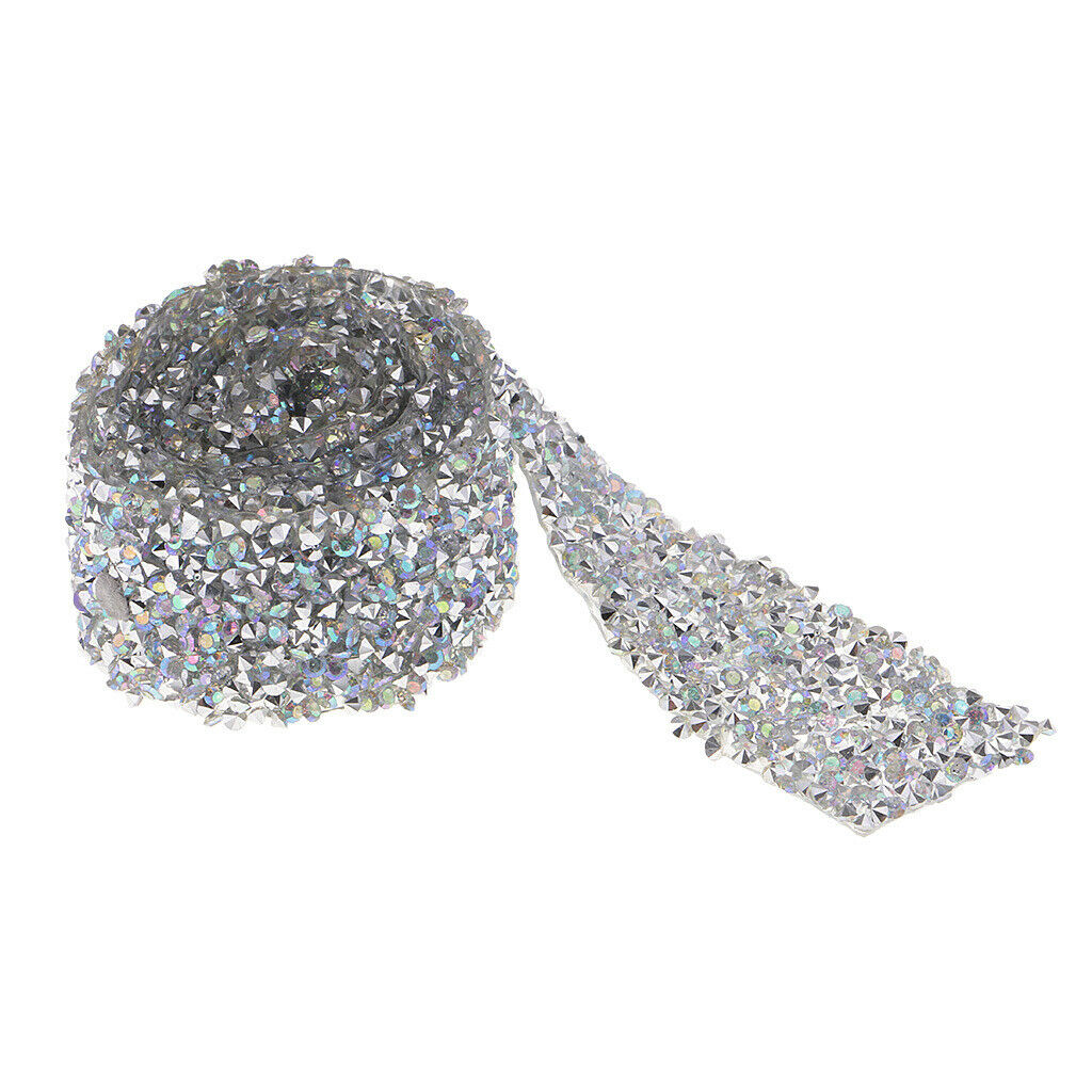 Rhetonone Trim Elegant Rhinestone Crystal Wedding Dress