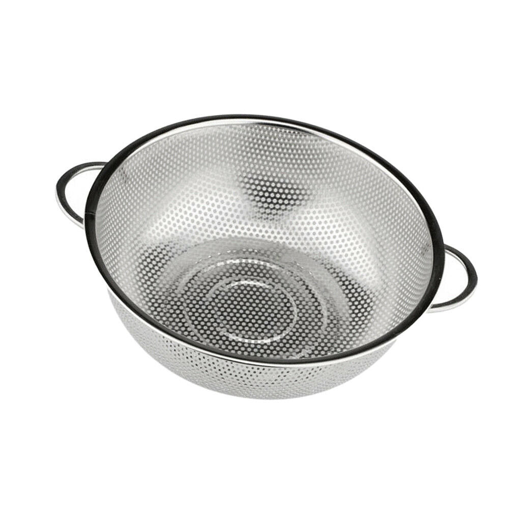 Stainless Wash Rice Colander Sieve Strainer Water Filter Drainer 16.5cm