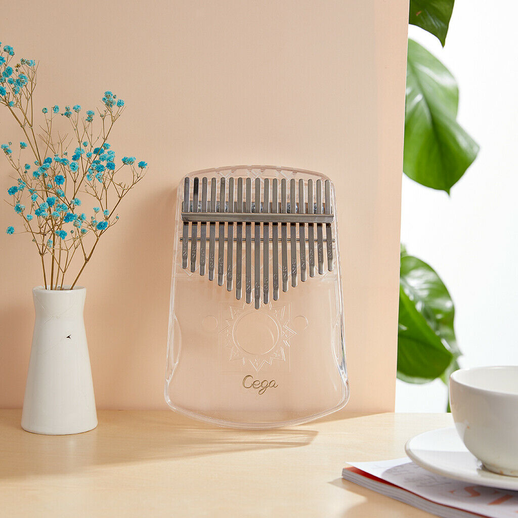 Clear 17-Key Kalimba Mbira Thumb Piano Musical Gift Hobbyists Party Clear