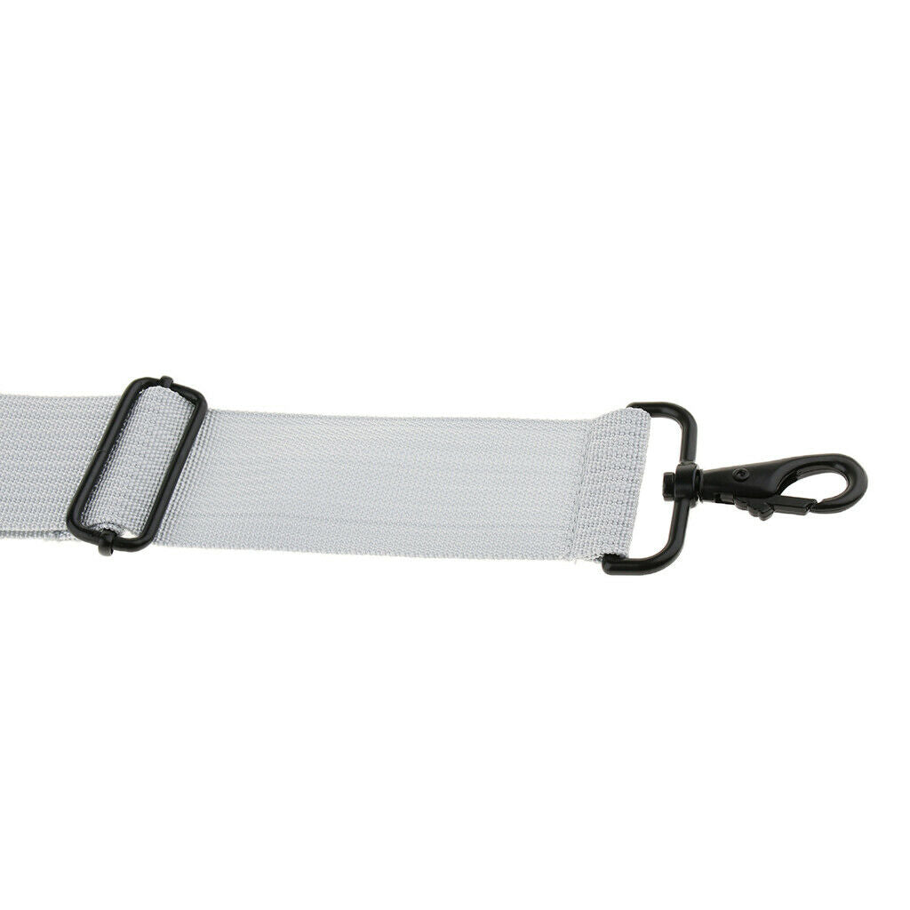 Polyester Marching Snare Drum Shoulder Strap for Drummer, White