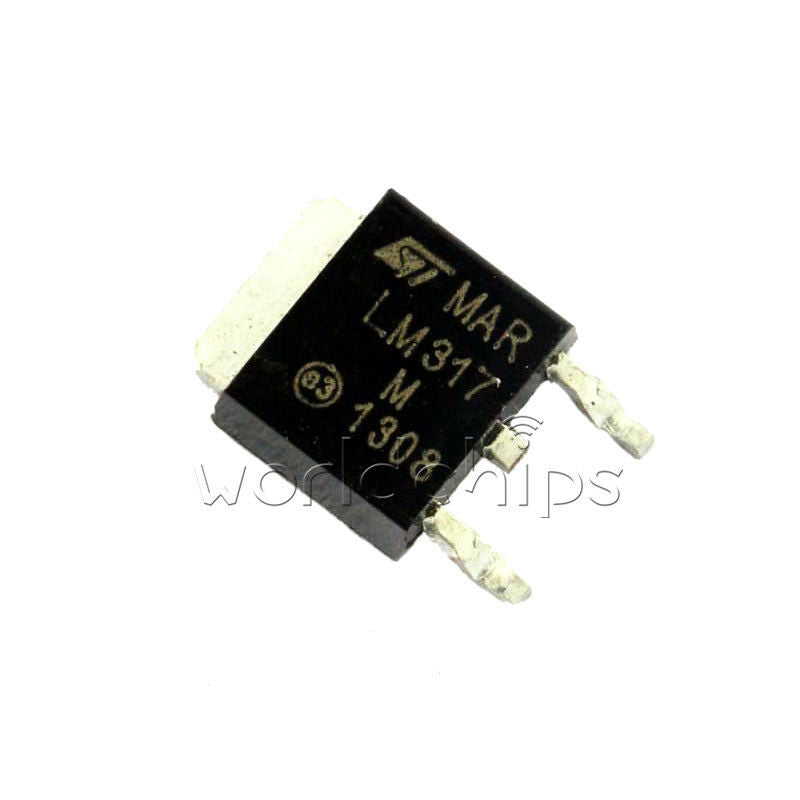 50pcs LM317 LM317M Medium Positive Adjustable Voltage Regulator 1.2-37V TO-252