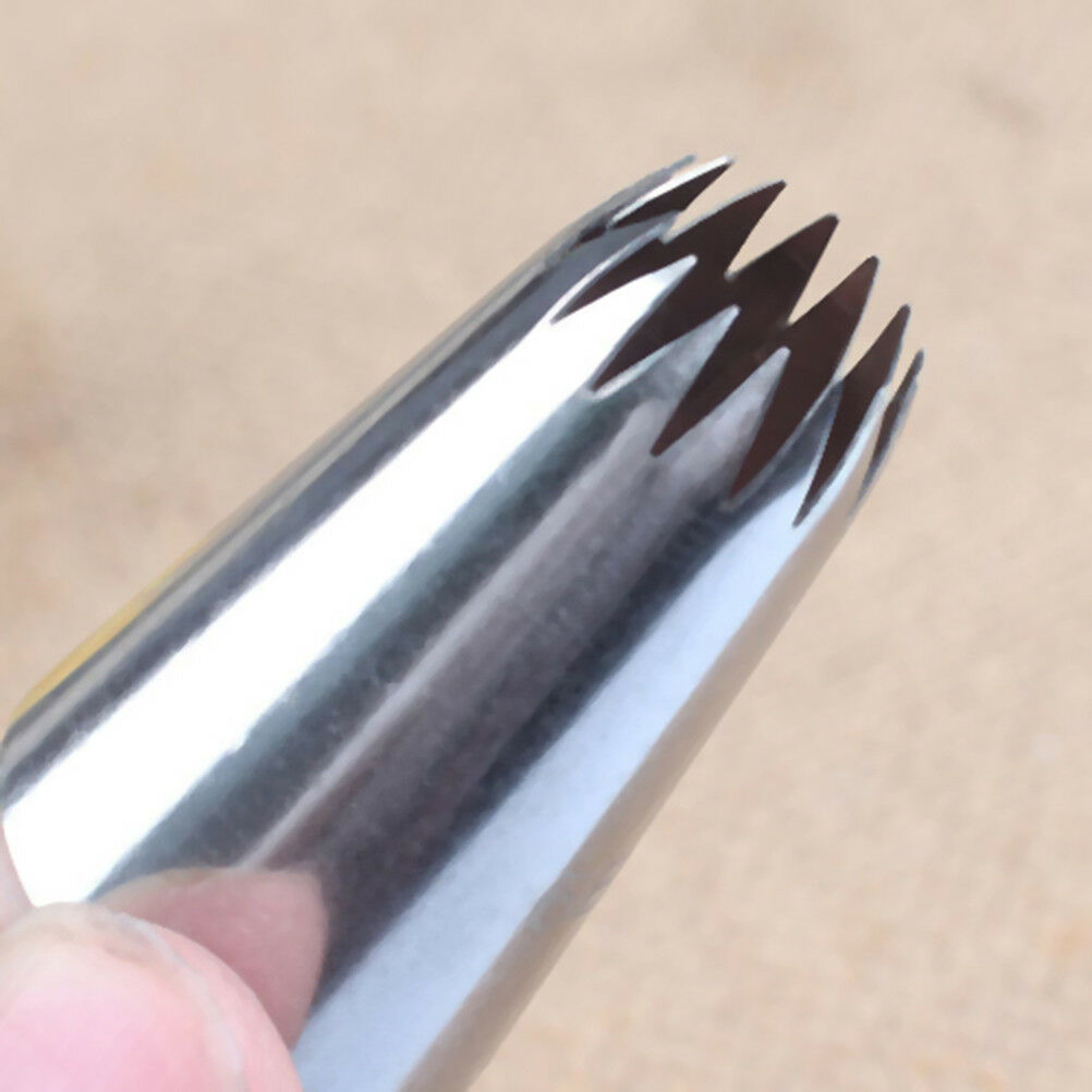 6B Stainless Steel Icing Nozzle Decor Tip Cake Baking Pastry Decor HU WF