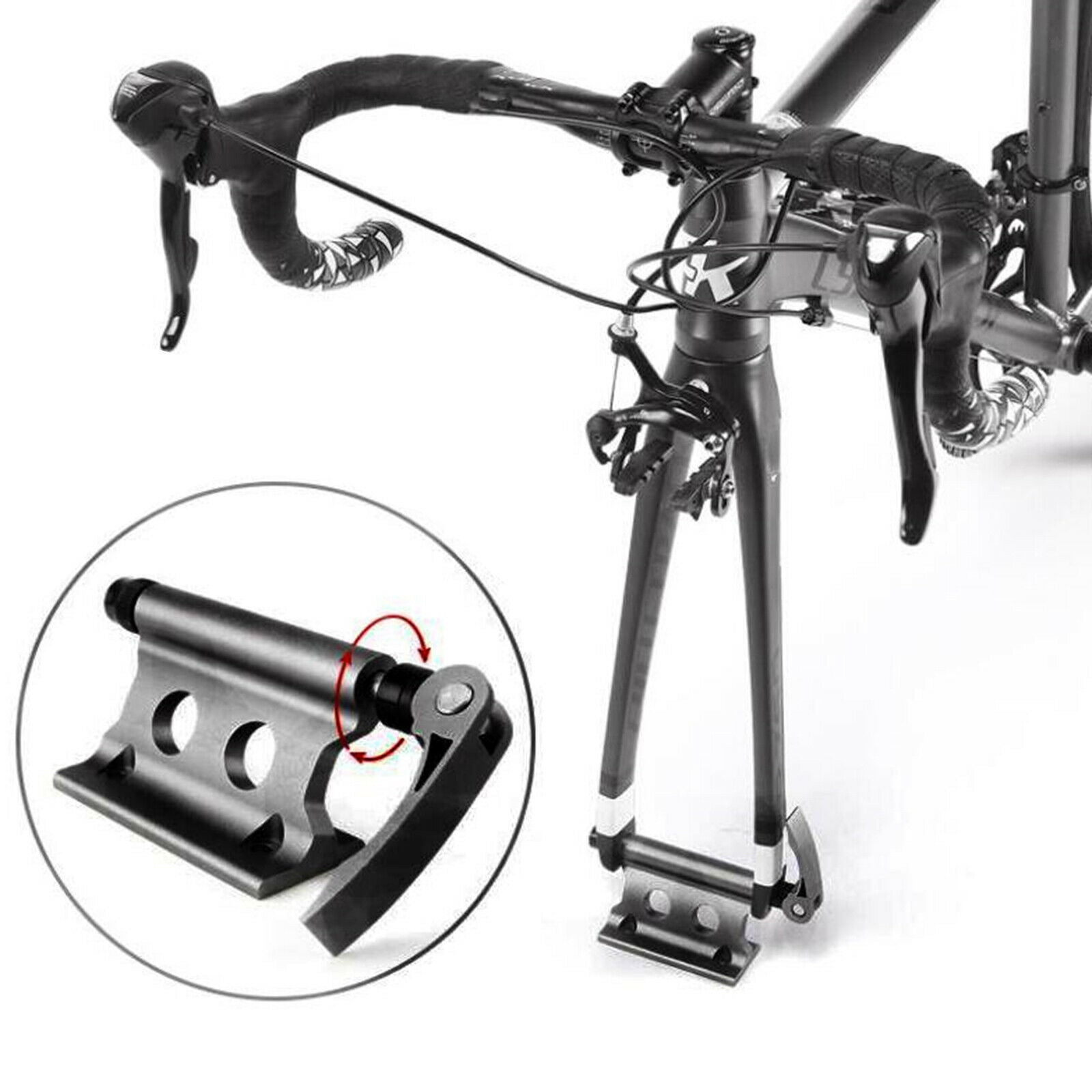 2X Bike Car Roof Bed Rack Secure Fixing Bracket Bicycle Fork Truck Carrier Lock