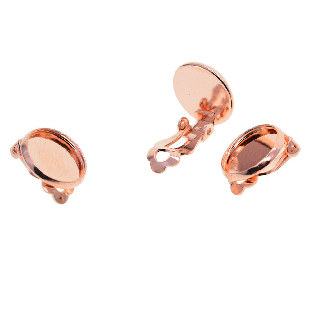 12 clip on earring results with adhesive pad for 12mm cabochon blank