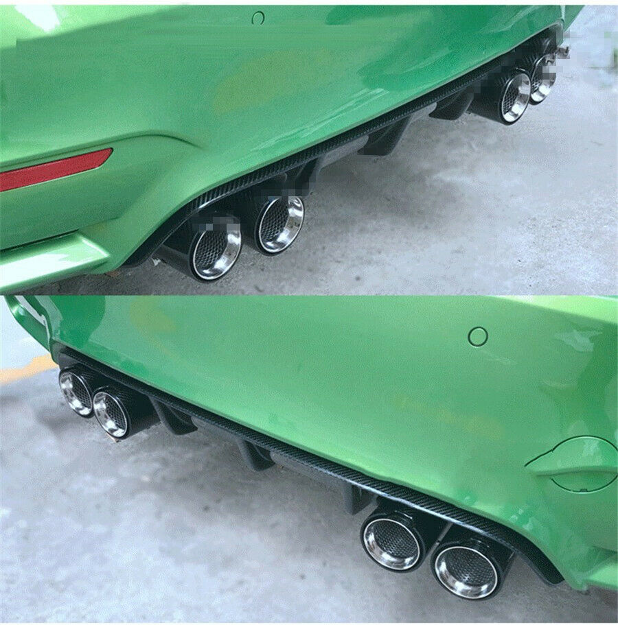 Full Black Polished Carbon Fiber Exhaust  Tail Tip Pipe 63mm 2.5inch Universal