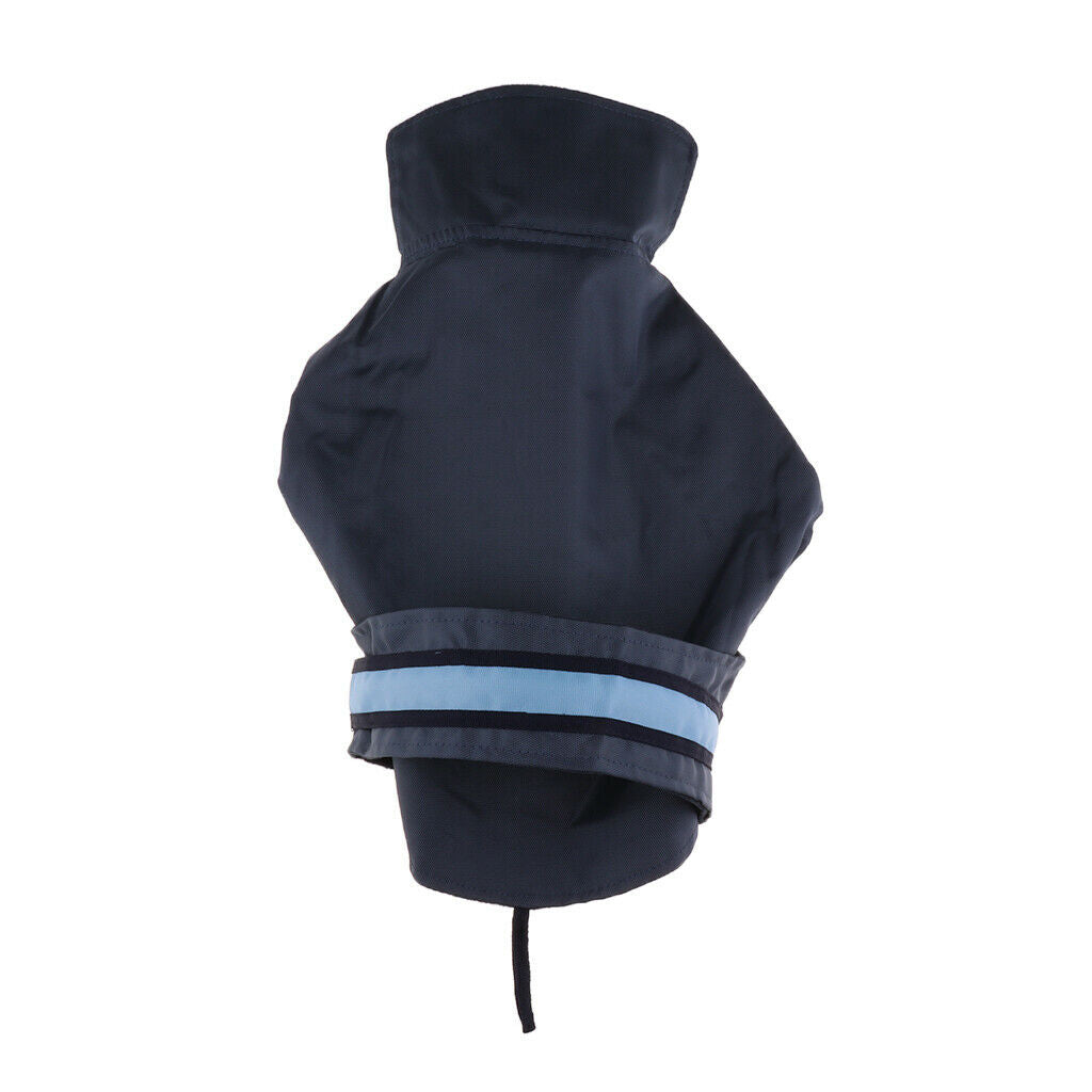 Pet Dog Waterproof Clothes with LED Luminous Strip Reflective Coat Blue S