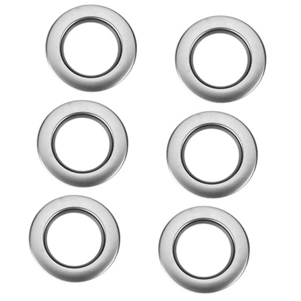 6 Pieces Round Plastic Curtain Grommet Hook for Living-room Eyelet Curtains