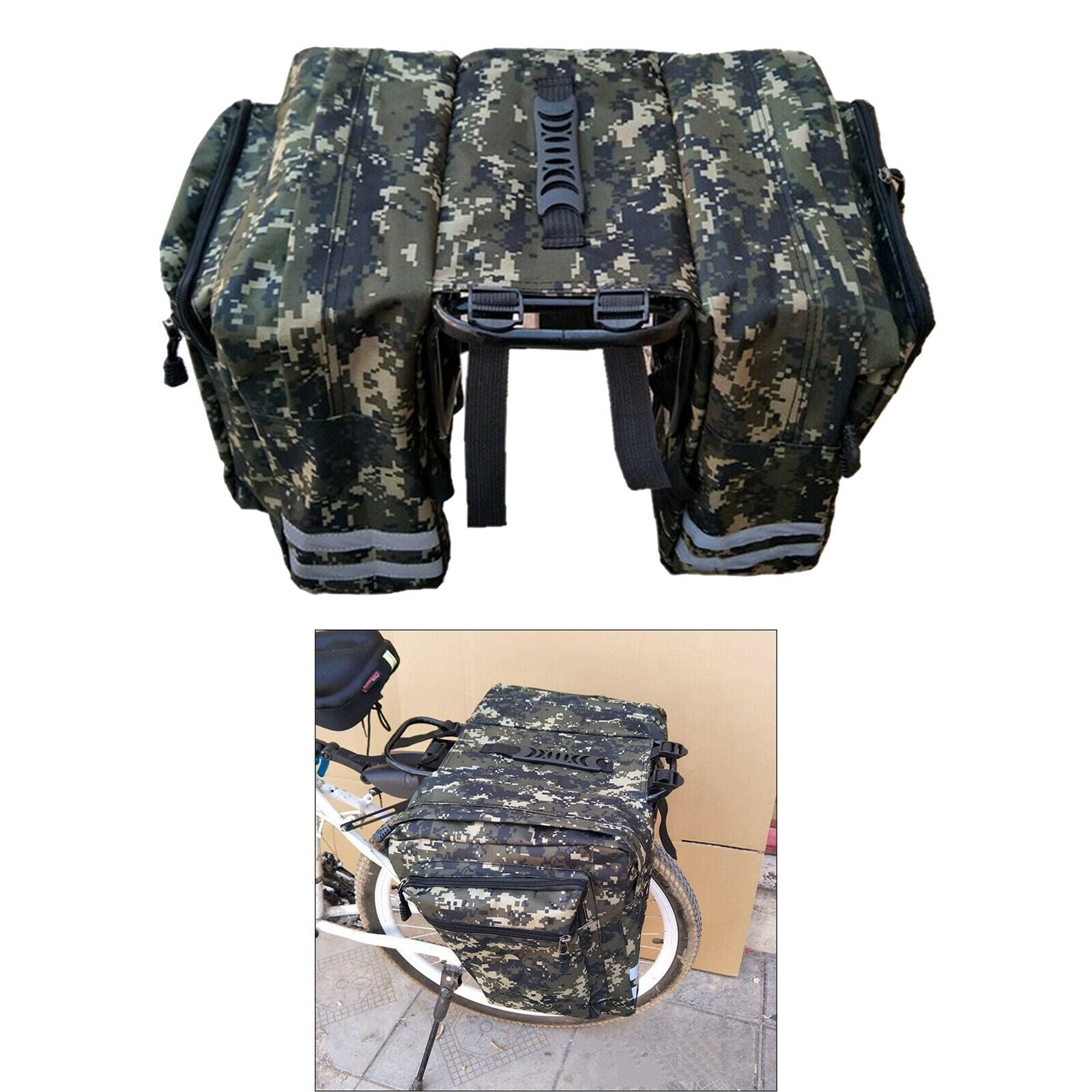 Bicycle Bike Bicycle Double Pannier Rear Bag Pannier