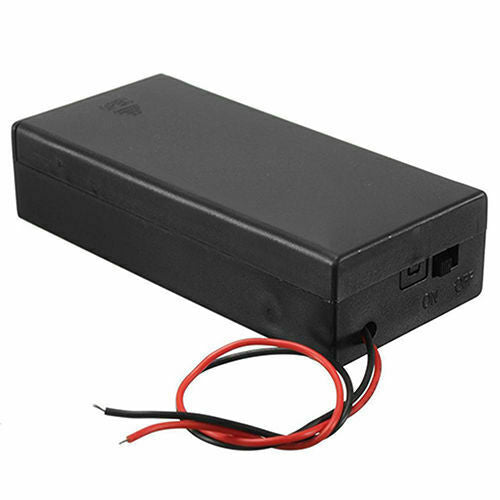 DC Battery Box Case Storage Holder ON/OFF Switch Wire for 2x 18650 3.7V Battery