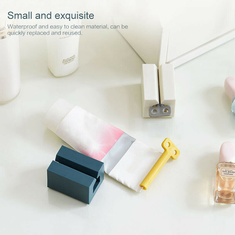 1PC Rolling Tube Manual Toothpaste Squeezer Dispenser Bathroom Set Access.l8