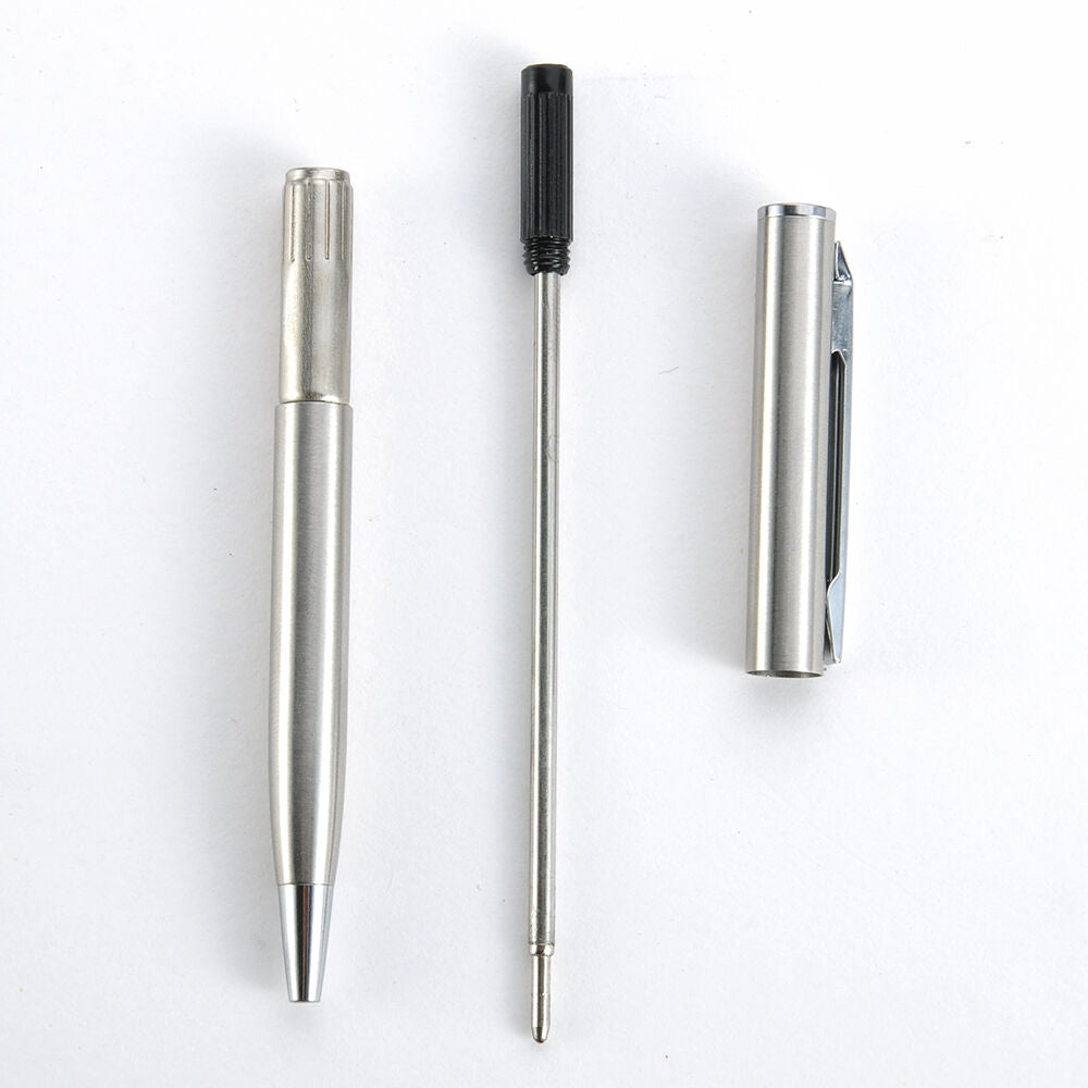 New Classic Stainless Steel Pen Ball Point Office Ballpoint Writing Stationery