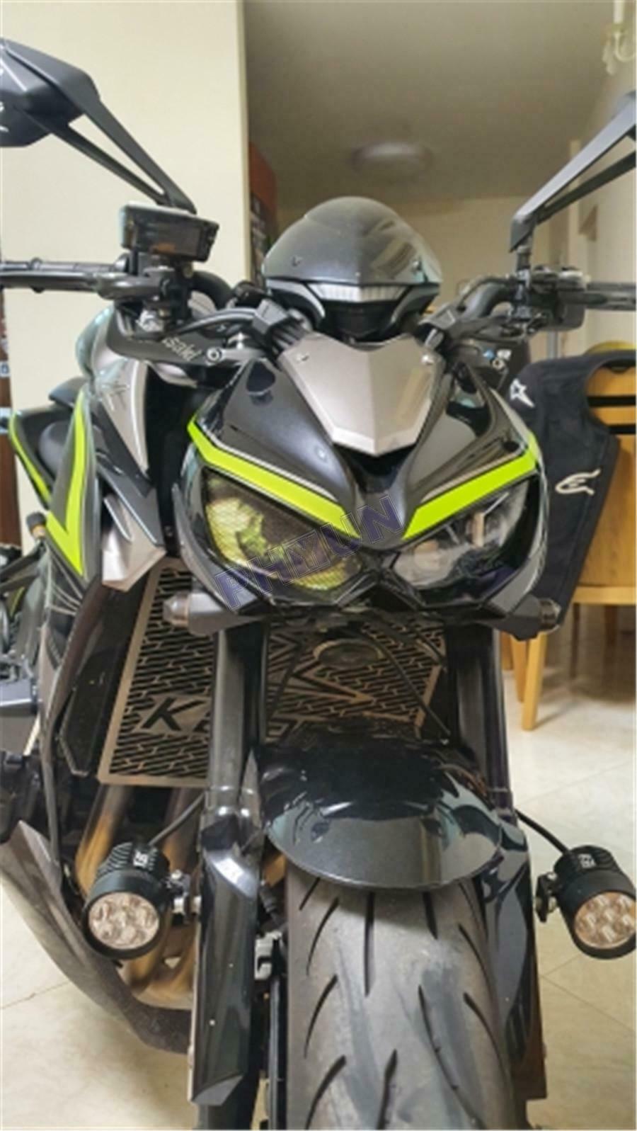 For Kawasaki Z1000 2014-2016 Headlight Protection Stickers Green Eye Stickers