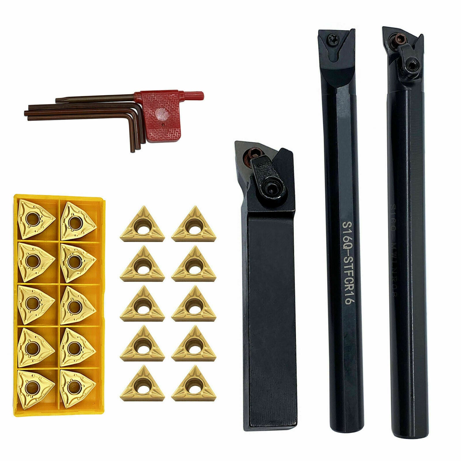 S16Q-STFCR16 + S16Q-MWLNR08 + MWLNR1616H08 holder + WNMG431+ TCMT32.51 inerts