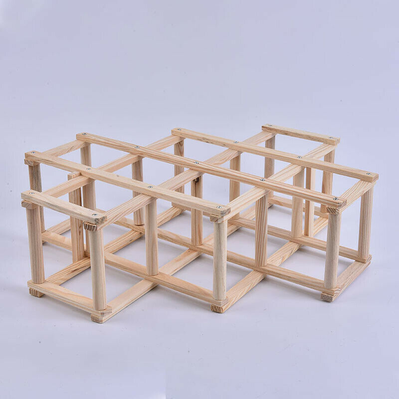 Collapsible Wooden Wine racks bottle cabinet stand Holders wood shelf organiBDD