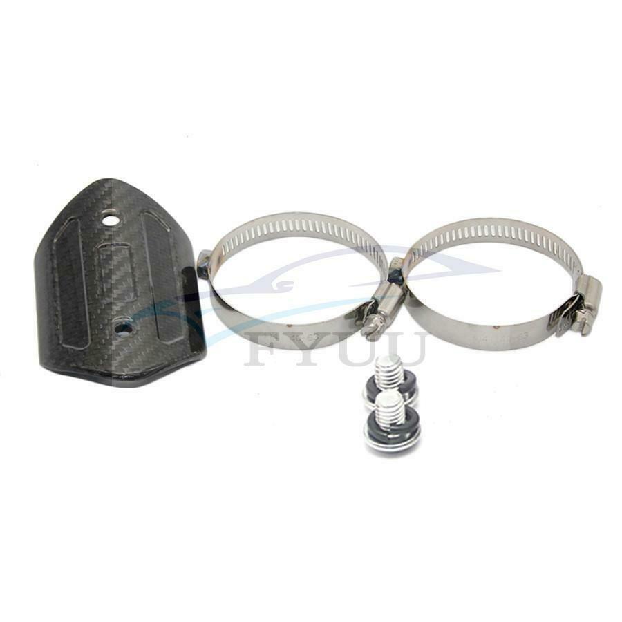 Motorcycle Exhaust Middle Link Pipe Carbon Fiber Protector Heat Shield Cover