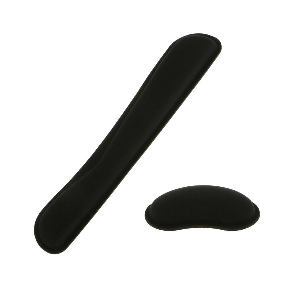 Keyboard Wrist Support & Mouse Mat Set Memory Foam for Home Office Laptop
