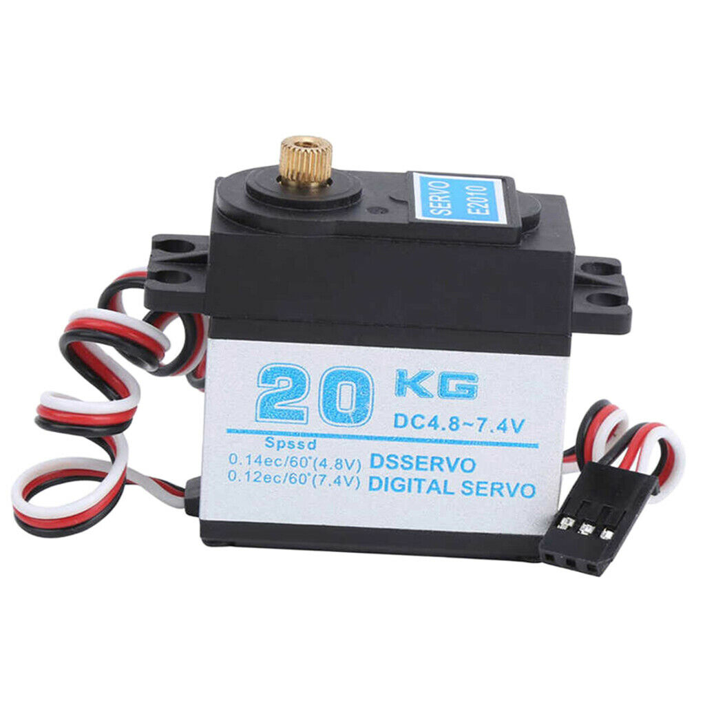 High Torque Servo Motor for 1/8 1/10 RC Crawler DIY Control Angle 180° Accs