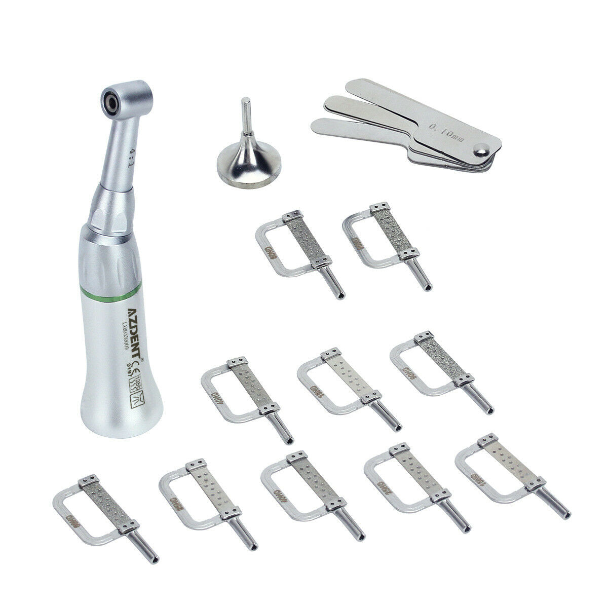 Dental 4:1 Contra Angle Handpiece Interproximal Strips Reciprocating IPR System