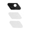 Recurve Bow Plastic Adhesive Right Hand Arrow Rest Hunting Archery  Black