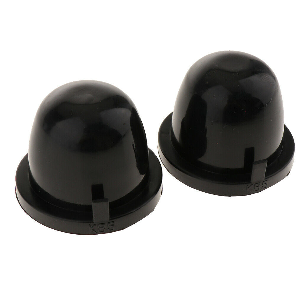 (2) 85mm Rubber Housing Seal Caps For Headlight Install Xenon Headlight Kit, LED