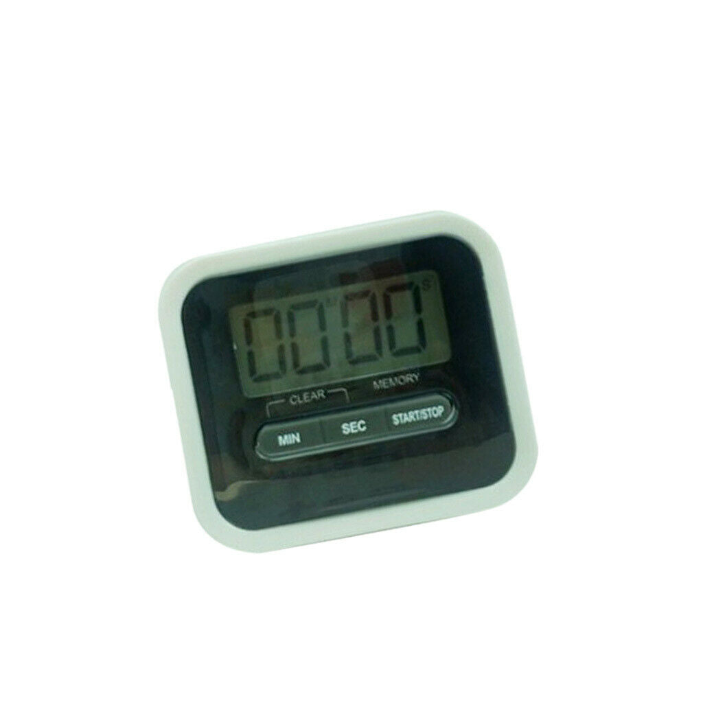 Kitchen Electronic LCD Digital Timer Cooking Alarm Reminder Count Down Black