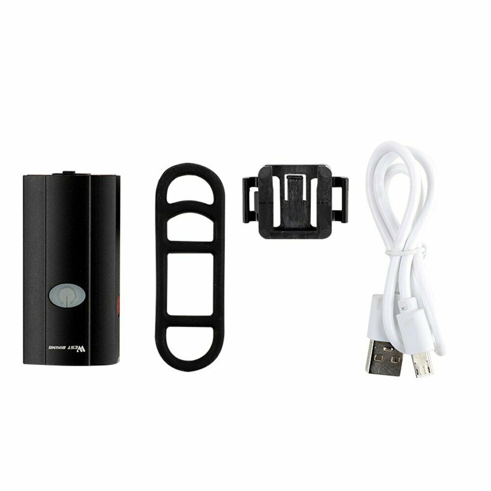 2 IN 1 Bike Light USB Rechargeable Cycling Helmet Waterproof Bicycle Headlight