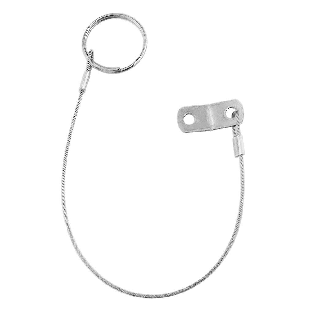 316 Stainless Steel Quick Release Pin Lanyard for Boat Deck Hinge 300mm