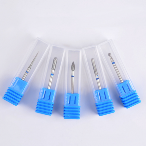 5Pcs Alloy Mini Barrel Head Drill Bits Set Nail Tips Grinding Head