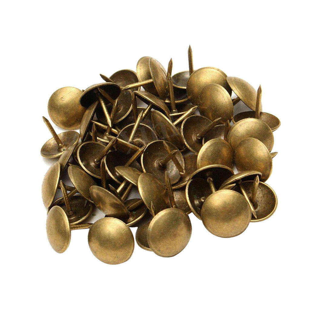 400pcs Round Domed Head Upholstery Tacks Furniture Nails Pins Upholstery Pins