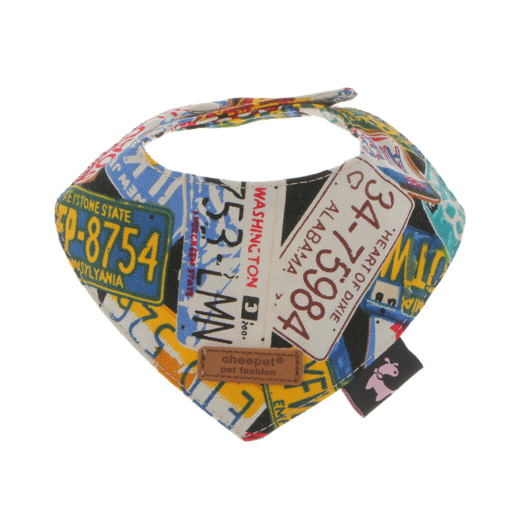 Pet Dog Adjustable Neck Collar Dog Cat Bandana Neck Chief Scarf Saliva Towel