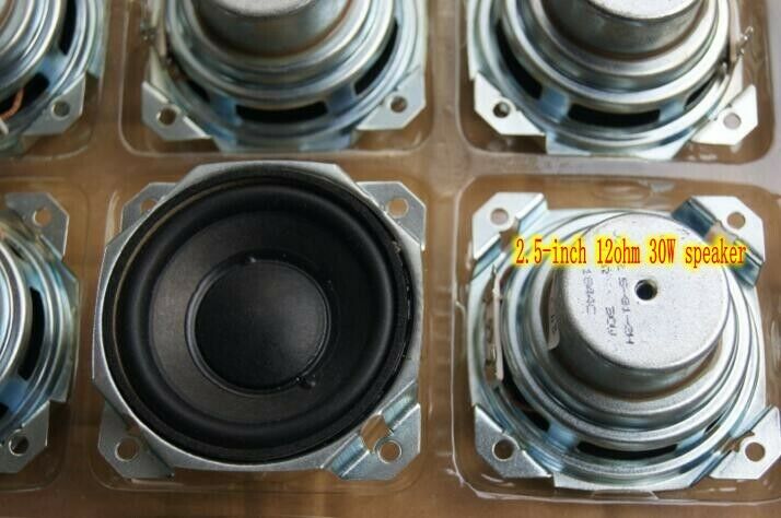 2pcs 2.5"inch Mid bass speaker Loudspeaker 12 ohm 30 watt 25MM voice coil