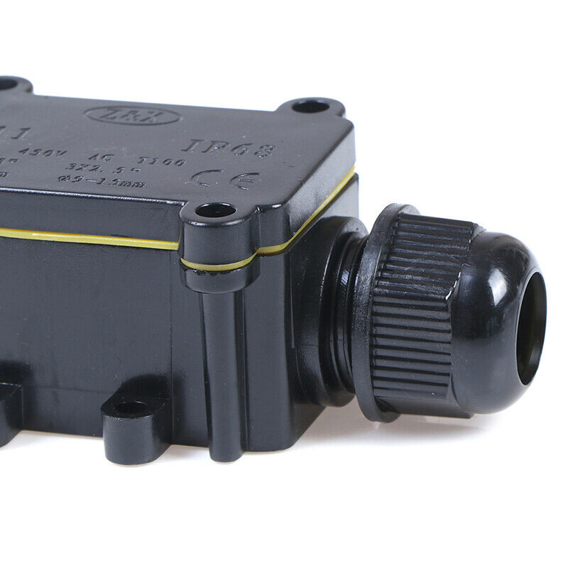 2 Way Waterproof Electrical Junction Box For Outdoor Lighting Cable IP.l8