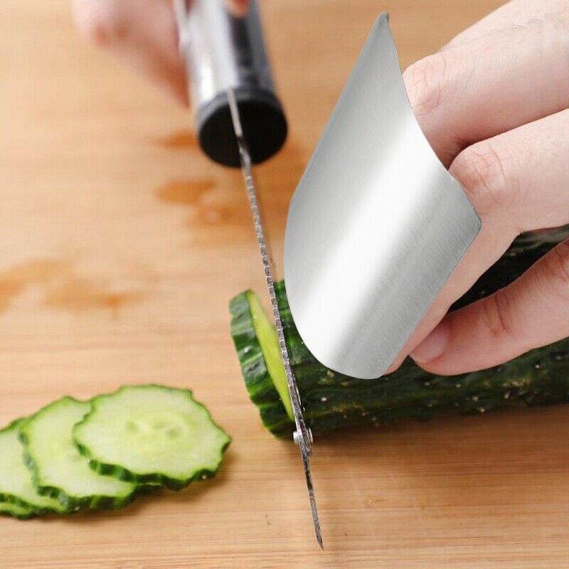 4 Pack Stainless Steel Finger Guard Finger Protector Safe Knives Guard Chop SaC4