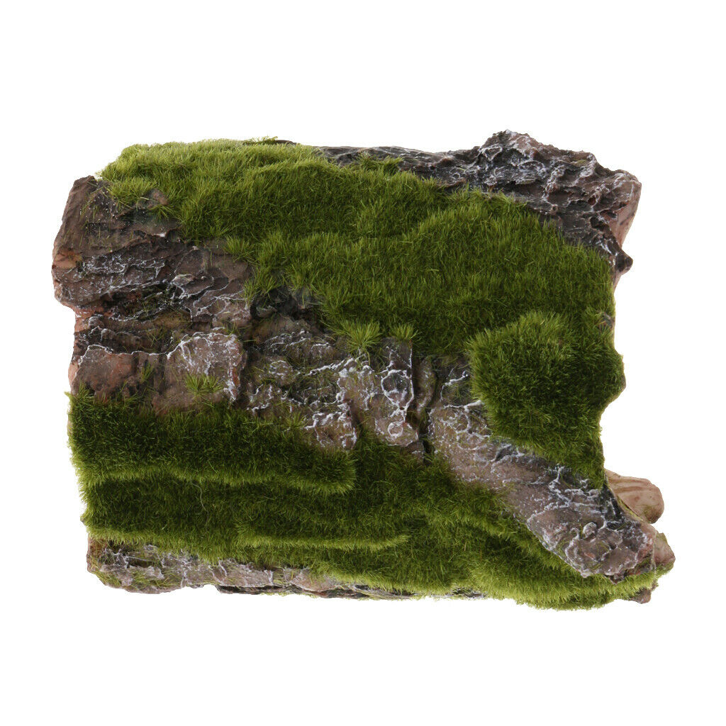 2 Pcs Bark Bends Den Caves/Hides Shelter Basking Platform Hideout House for