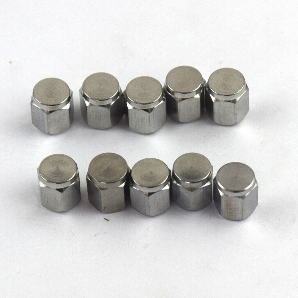 10x Car Schrader Valve  Copper Bicycle Motorcycle Valve Dust Cover Accessory