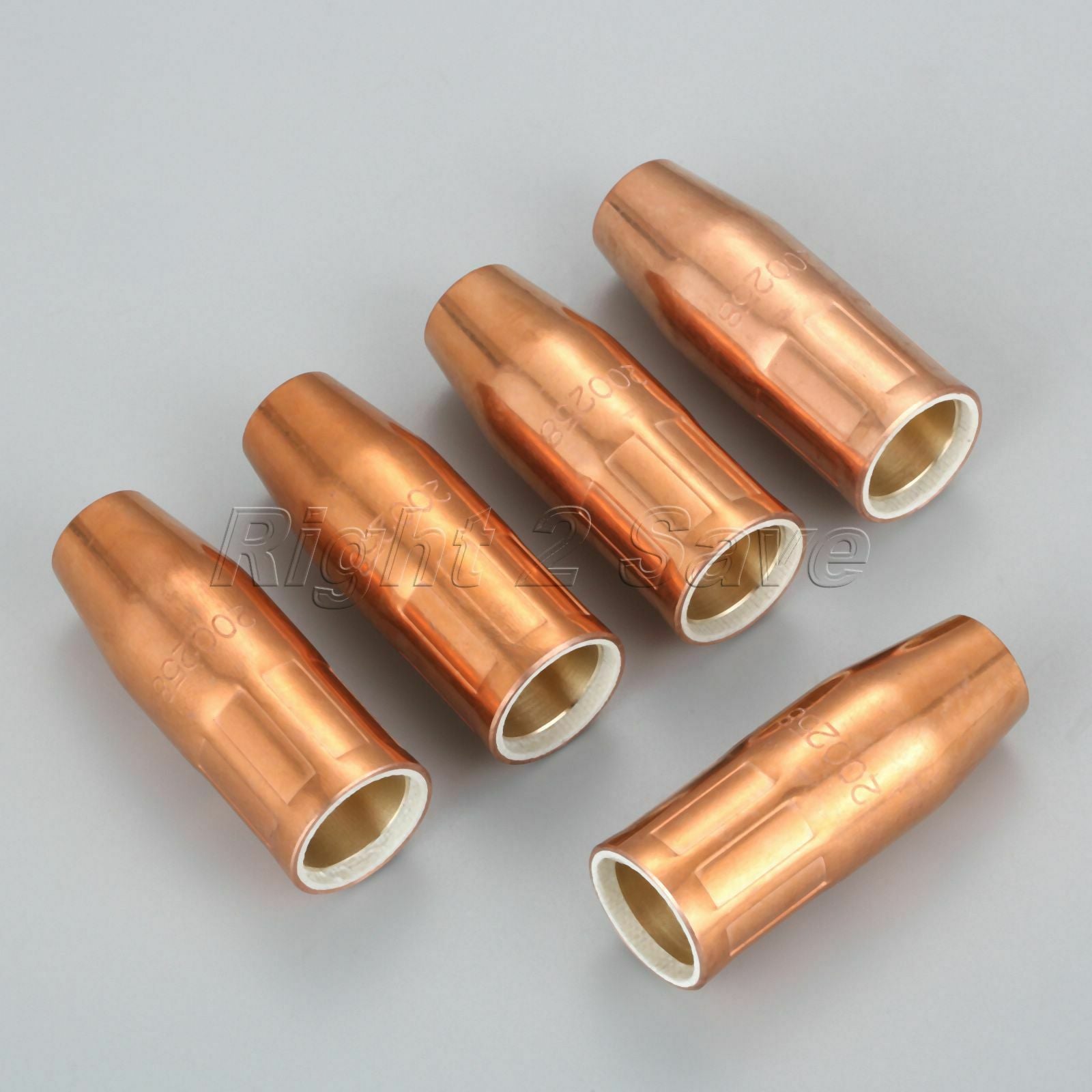 5Pcs MIG Flush Nozzle Tip 200258 1/2" orifice Fit for Miller M25 M40 Hobart Gun