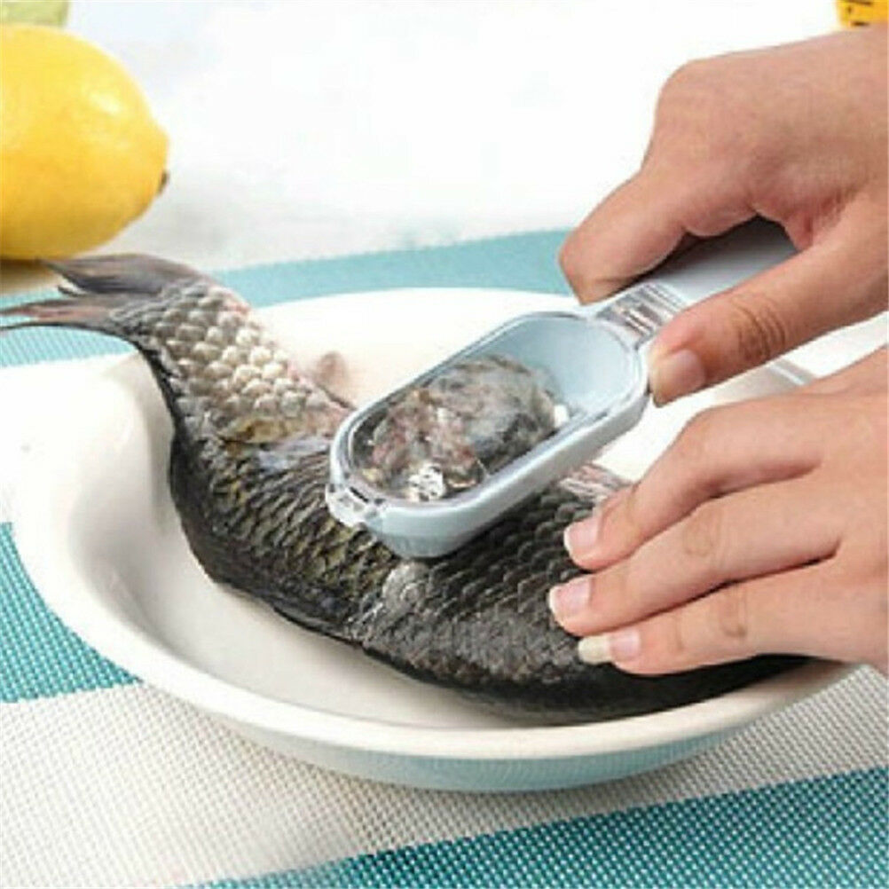 Fast clean fish scale remover fish skin steel plastic scaler scraper clean.l8