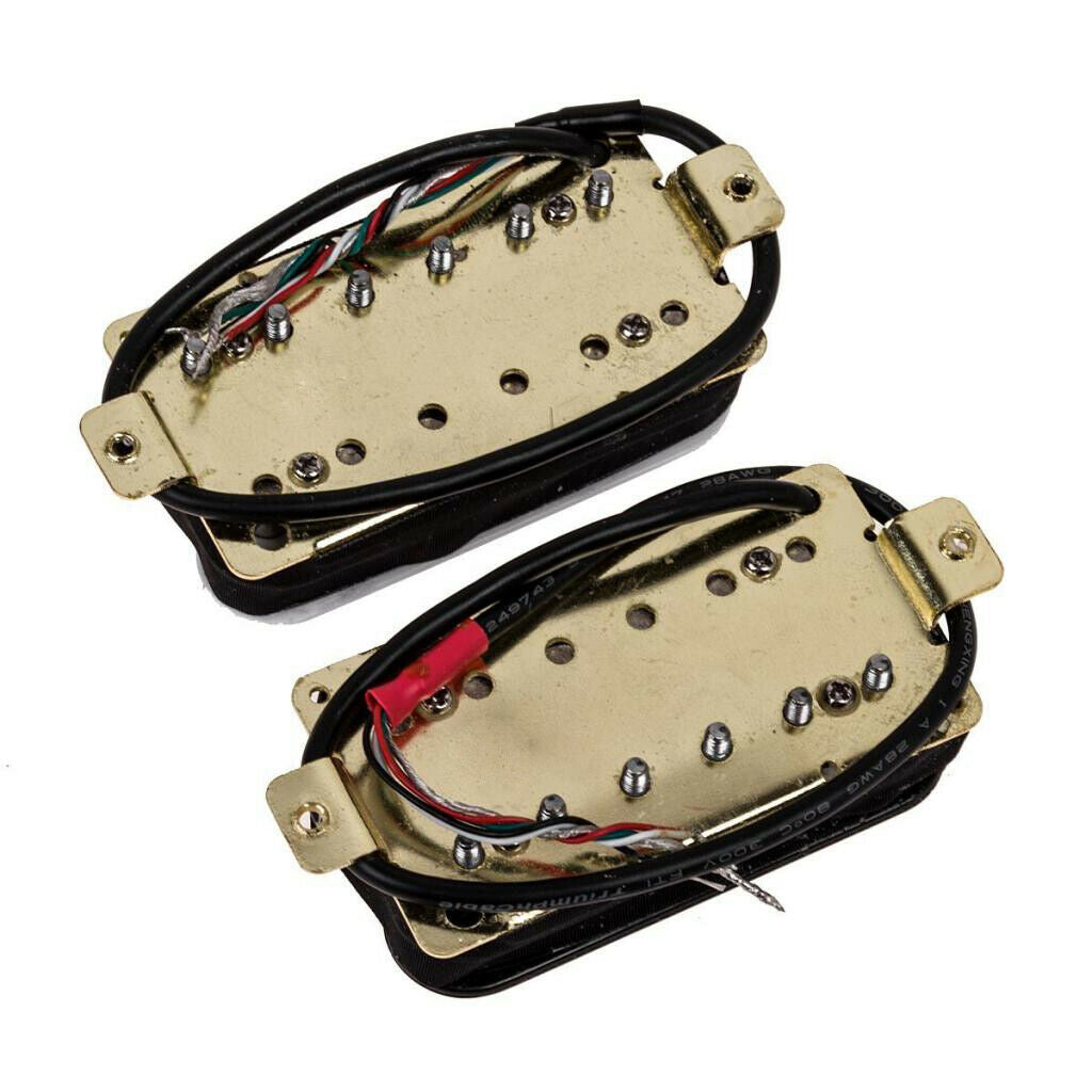 Guitar Parts Accessory PICKUPS  - Bridge Neck SET - Black & White