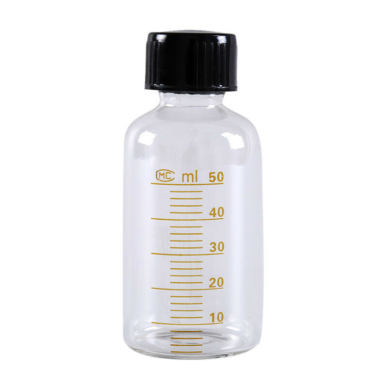 50ml Clear Glass Seal Bottle Reagent Sample Vials Lab SuppliDD