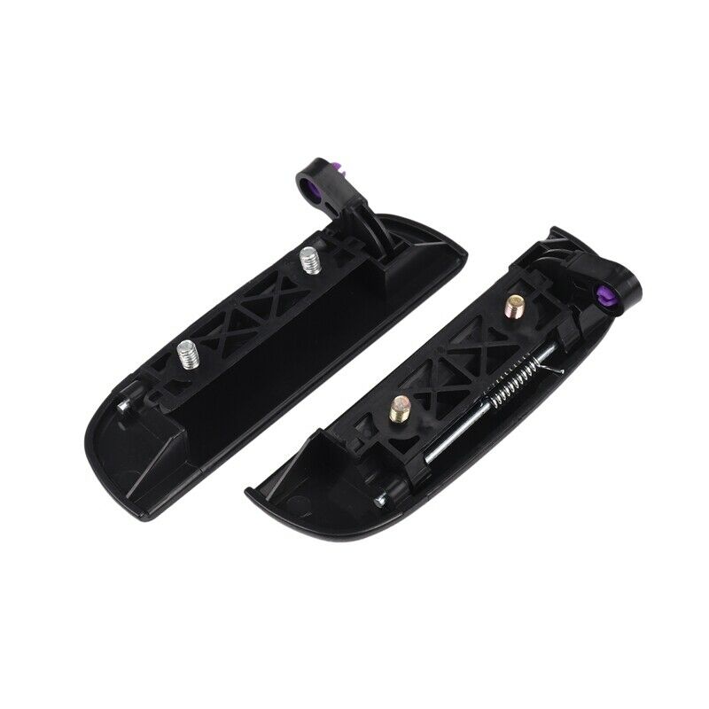 2Pcs Car Black Front Rear Outer Door Handle Exterior Outside Door Open Knob LeA7