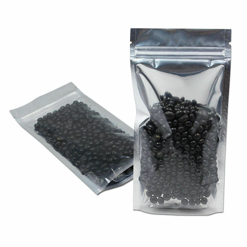 100-pack Mylar Bag Aluminum Foil Packing Storage Pouches for Fresh Keeping