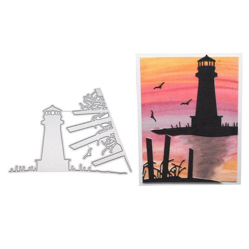 Lighthouse Metal Cutting Dies Stencil DIY Scrapbooking Album Stamp Paper Card