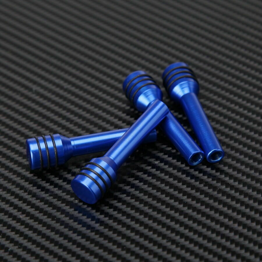 4Pcs Blue Alloy Universal Car Auto Truck Interior Door Lock Knob Pull Pins