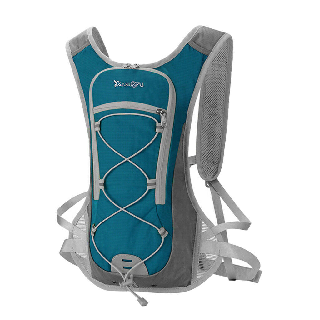 2L Water Backpack Hydration Pack Camping Water Bladder Bag Pouch Lake Blue