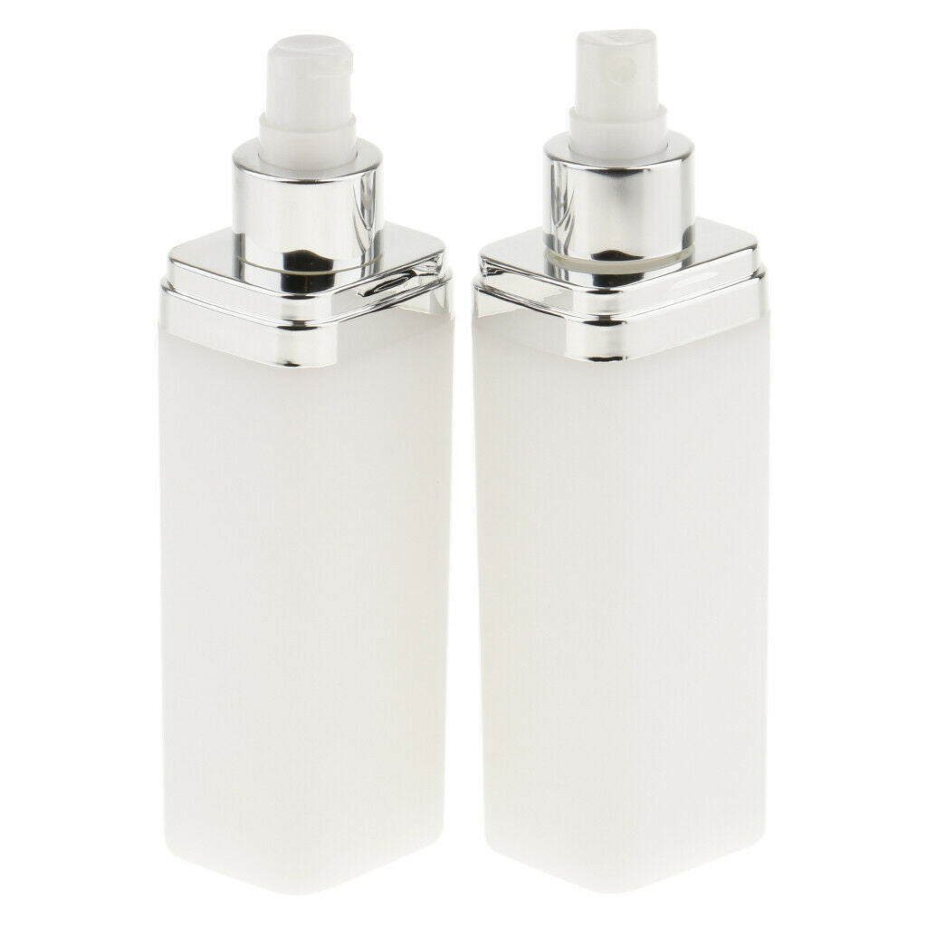 Empty Refillable Airless Lotion Pump Bottle + Perfume Sprayer Atomizer 120ml